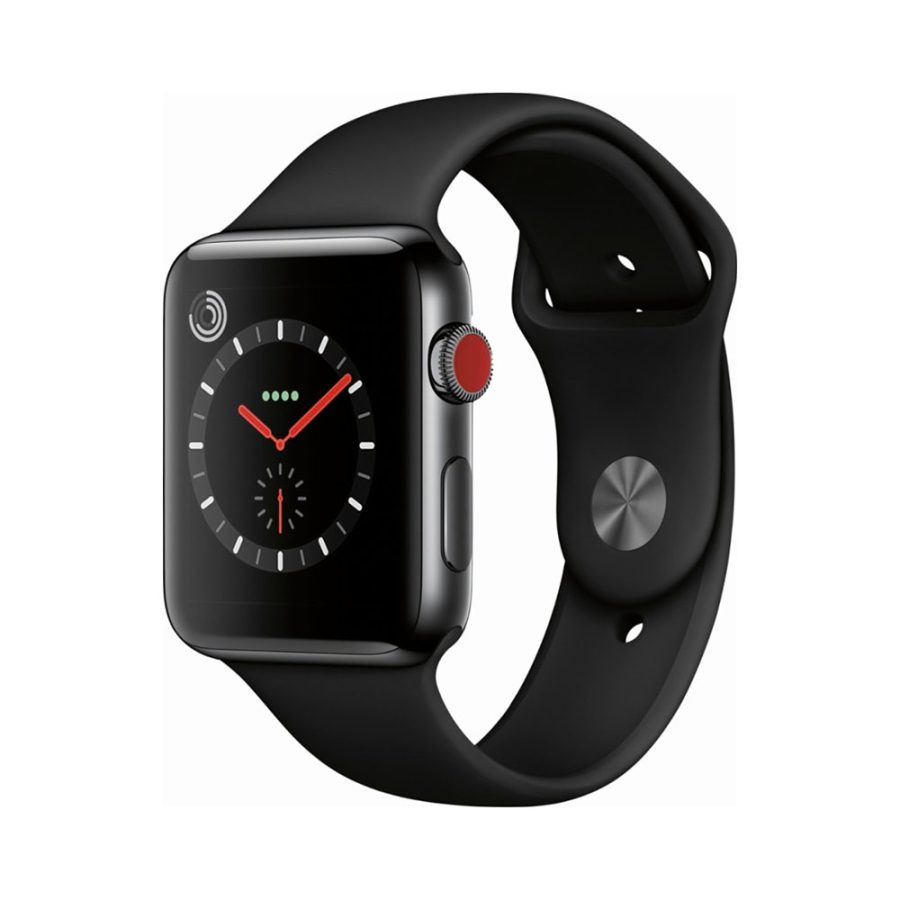 Apple Watch Series 3 GPS+Cellular Space Gray Aluminum Case with Black Sport Band