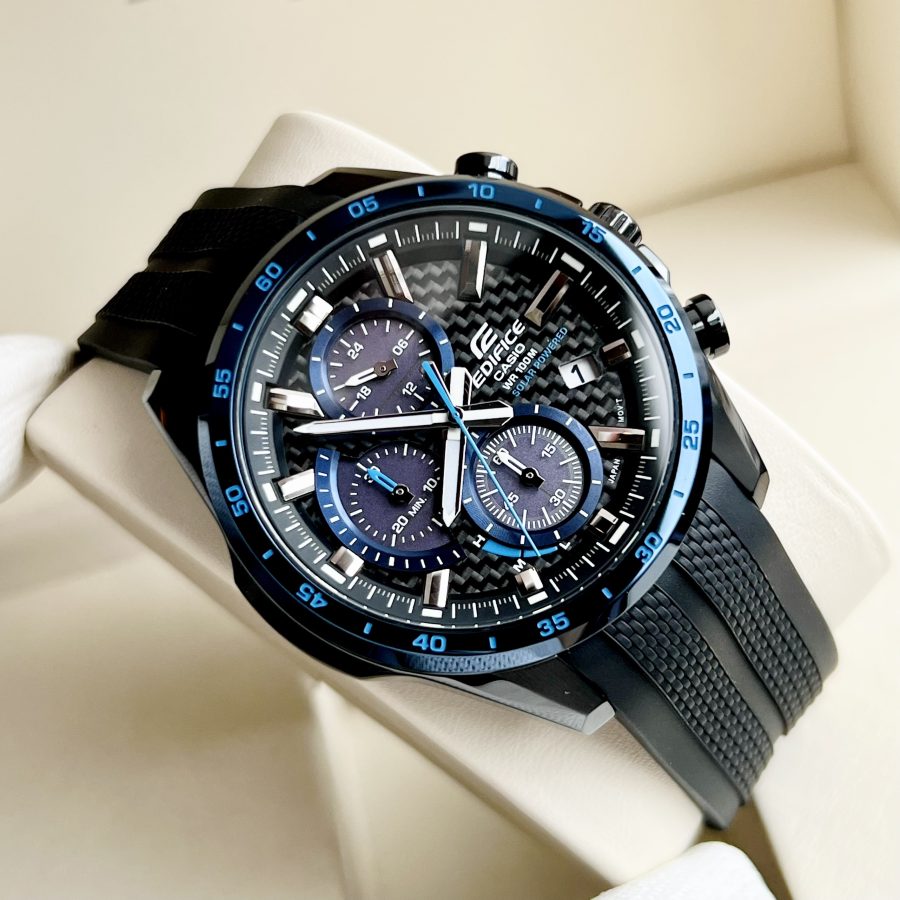 Casio Edifice EQS-900PB-1BVUDF - Đồng Hồ Nam - Năng Lượng Mặt Trời - Kính Khoáng  - Chính Hãng 100%