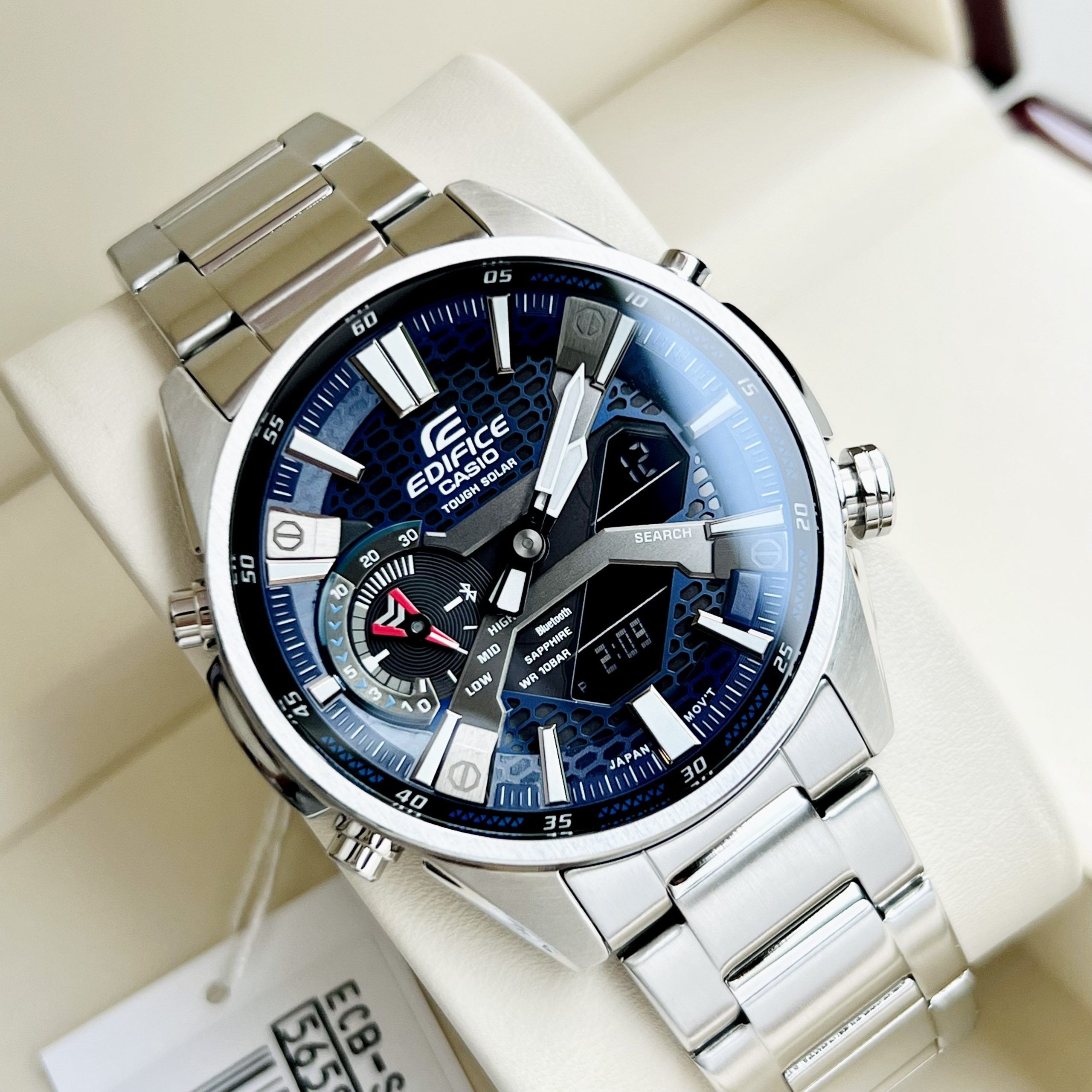 Đồng Hồ Nam Casio Edifice ECB-S100D Dây Kim Loại Chính Hãng-  Bảo Hành 5 Năm - Chính Hãng 100%