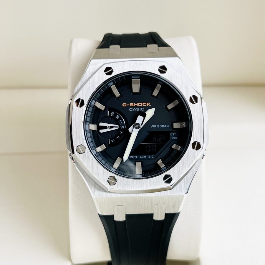 Đồng Hồ Casio G-SHOCK GA2100 CUSTOM AP SILVER Gen 3 Dây Cao Su - BH 5 Năm - Chính Hãng 100%