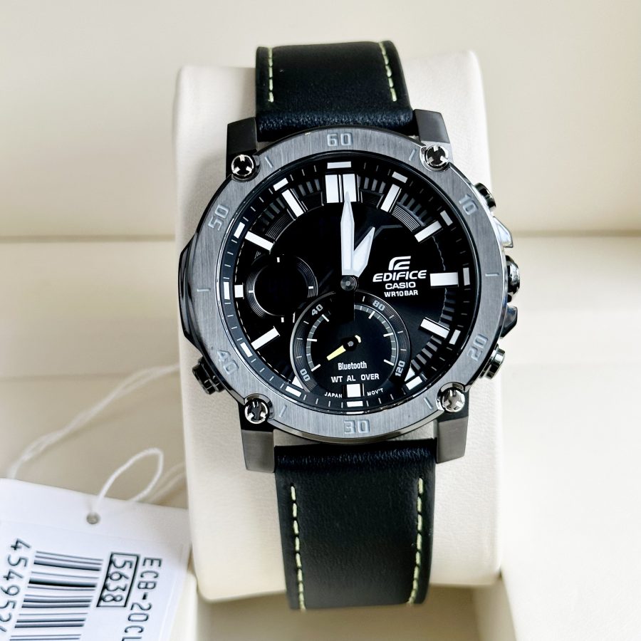 Đồng Hồ Casio Edifice ECB-20CL-1ADF Dây Da - BH 5 Năm - Chính Hãng 100%