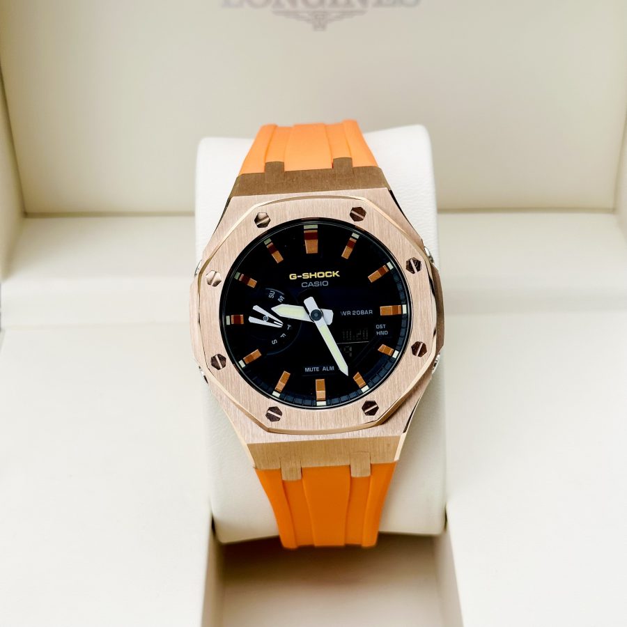 Đồng Hồ Casio G-SHOCK GA2100 CUSTOM AP ORANGE  Gen 3 Dây Cao Su - BH 5 Năm - Chính Hãng 100%