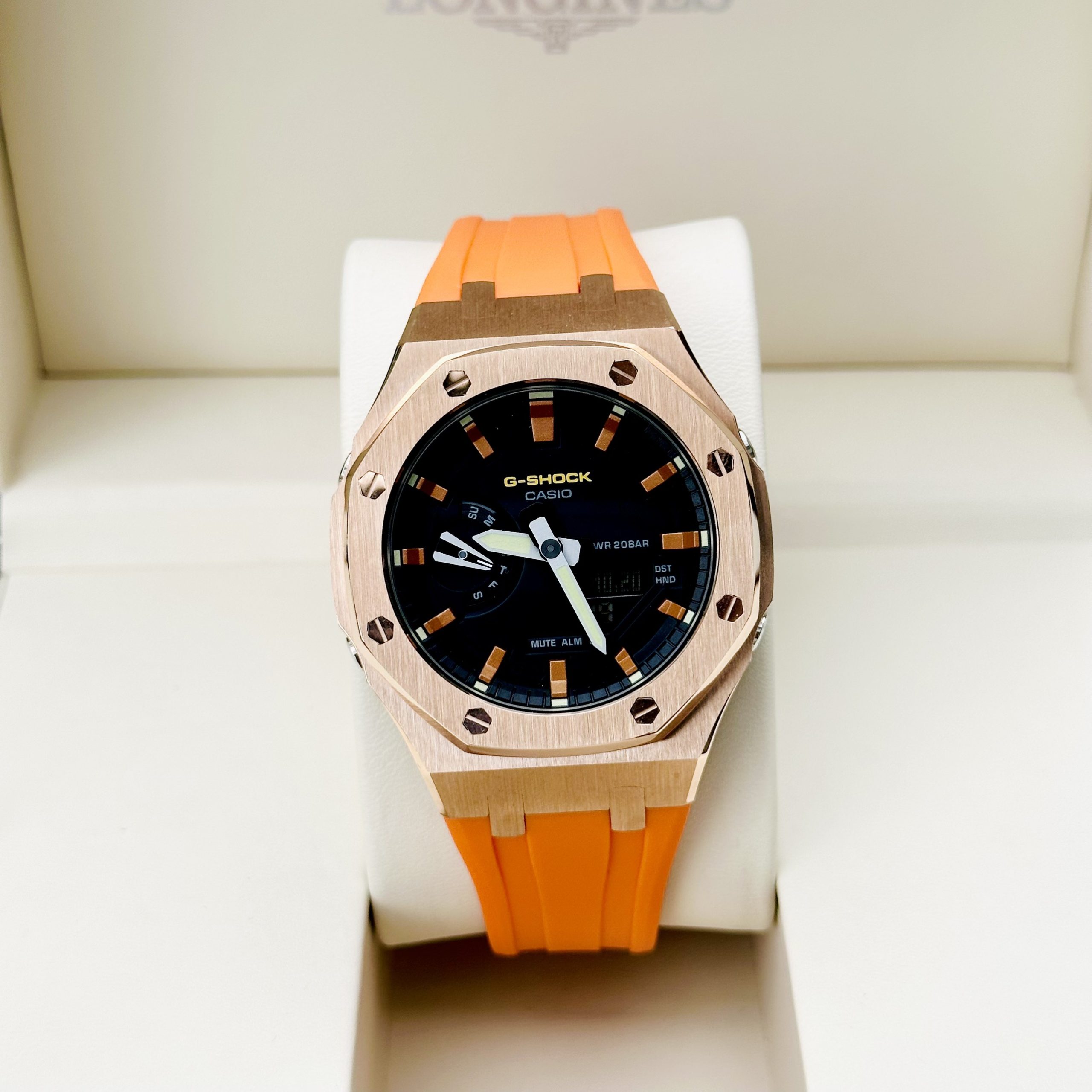 Đồng Hồ Casio G-SHOCK GA2100 CUSTOM AP ORANGE  Gen 3 Dây Cao Su - BH 5 Năm - Chính Hãng 100%