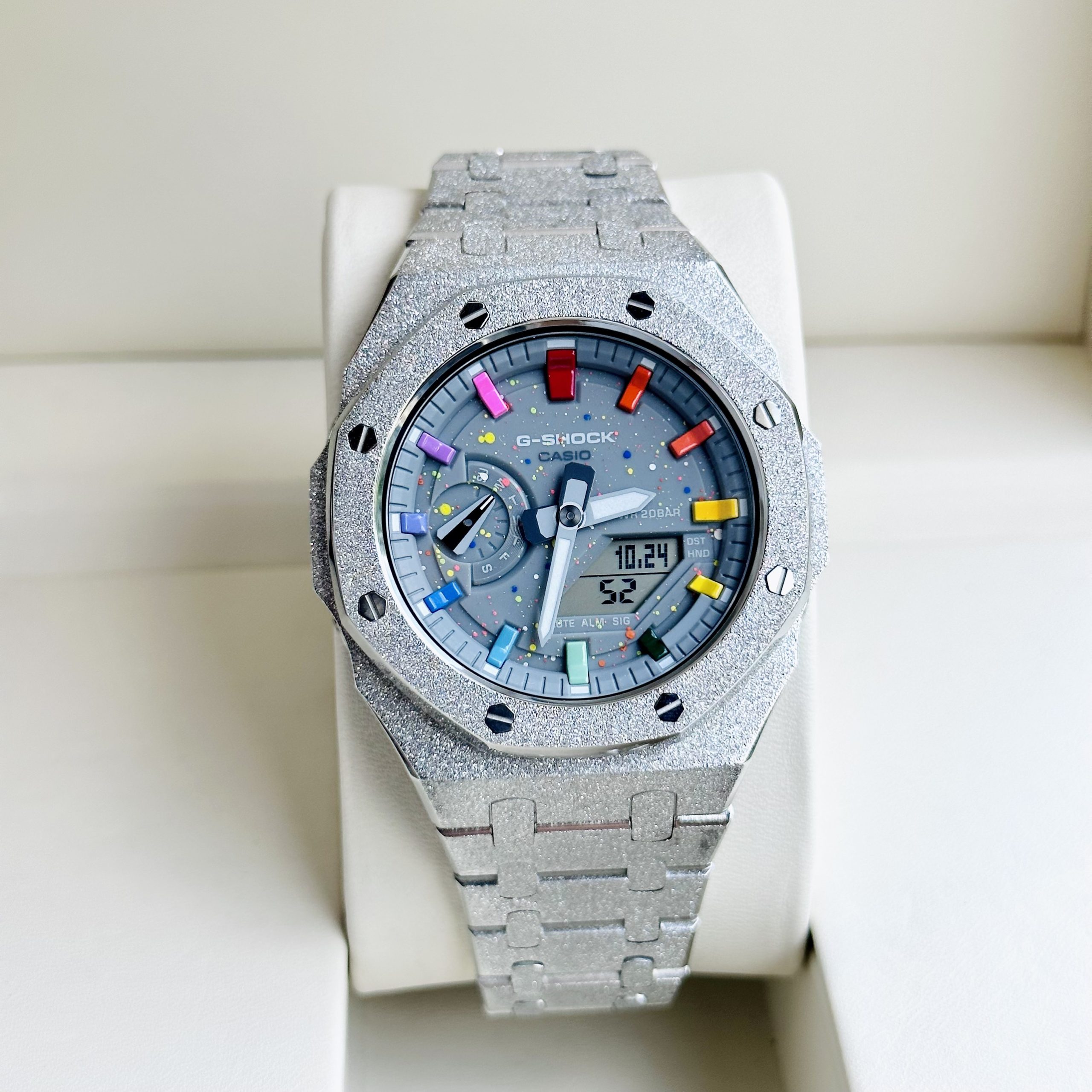 Đồng Hồ Casio G-SHOCK GA2100 CUSTOM AP FULL SILVER SPECAL GALAXY Gen 3 - BH 5 Năm - Chính Hãng 100%