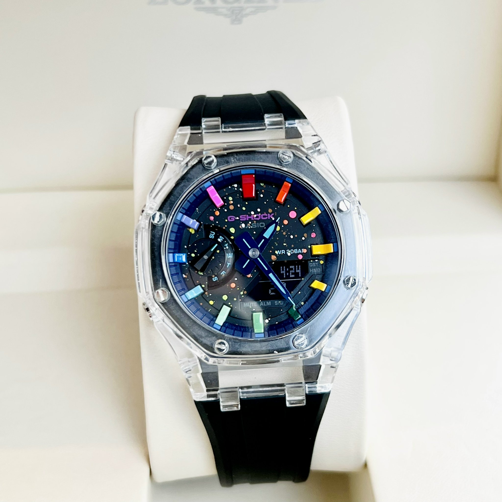Đồng Hồ Casio G-SHOCK GA2100 CUSTOM GALAXY BLACK Gen 3 - BH 5 Năm - Chính Hãng 100%