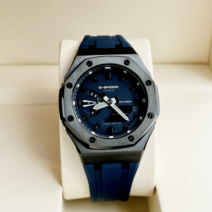 Đồng Hồ Casio G-SHOCK GA2100 CUSTOM AP Blue Gen 3 Dây Cao Su - BH 5 Năm - Chính Hãng 100%