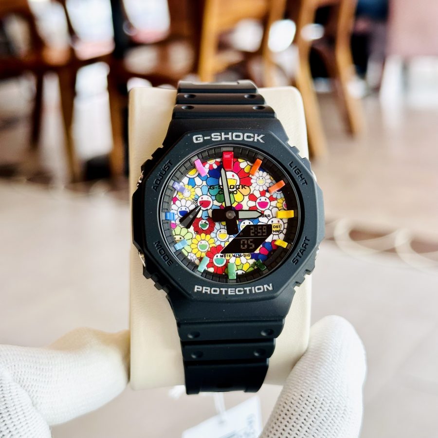 Đồng Hồ Casio G-SHOCK GA2100 CUSTOM  FLOWER BLACK - BH 5 Năm - Chính Hãng 100%