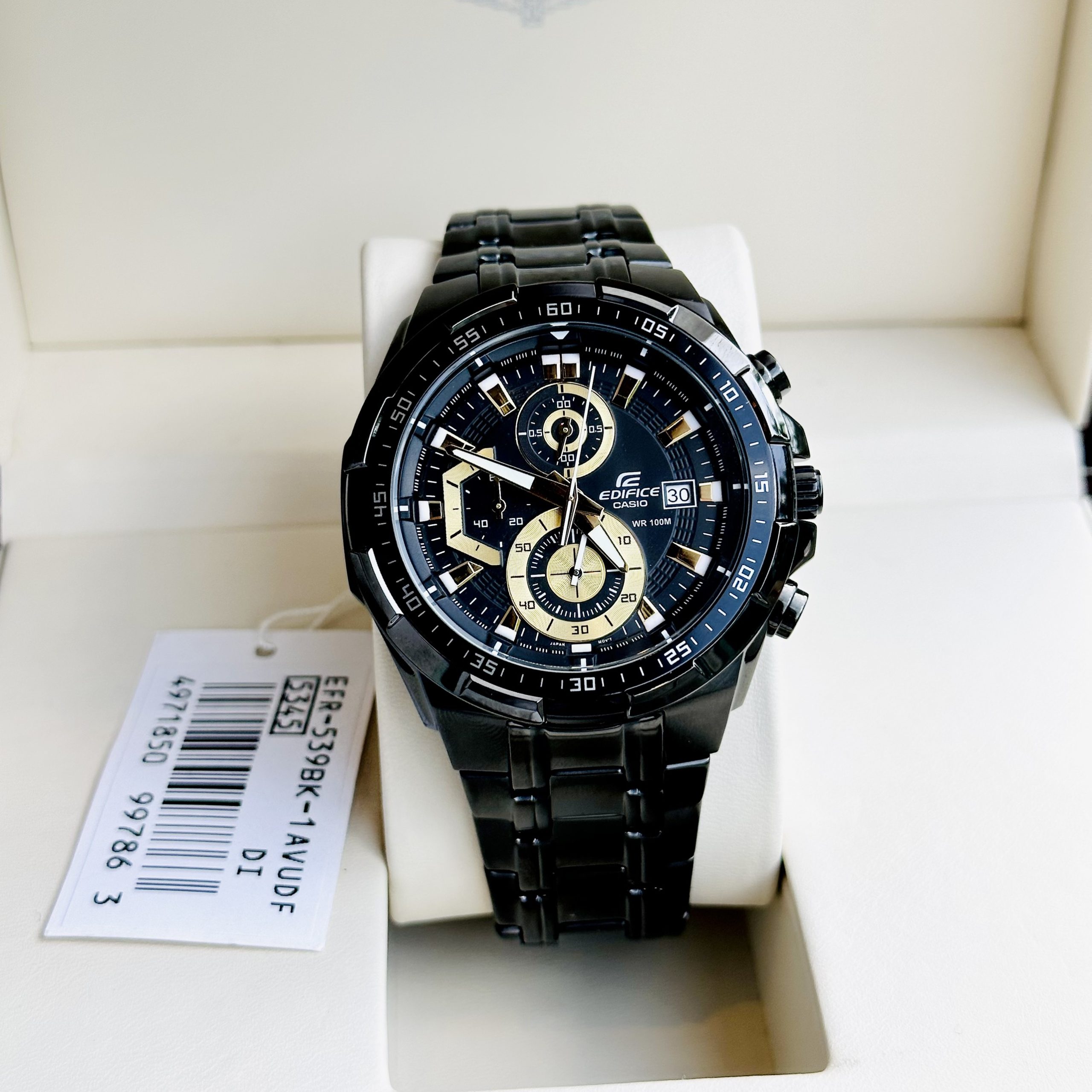 Đồng hồ Casio Edifice EFR-539BK-1AVUDF -  Bảo Hành 5 Năm- Chính Hãng 100%