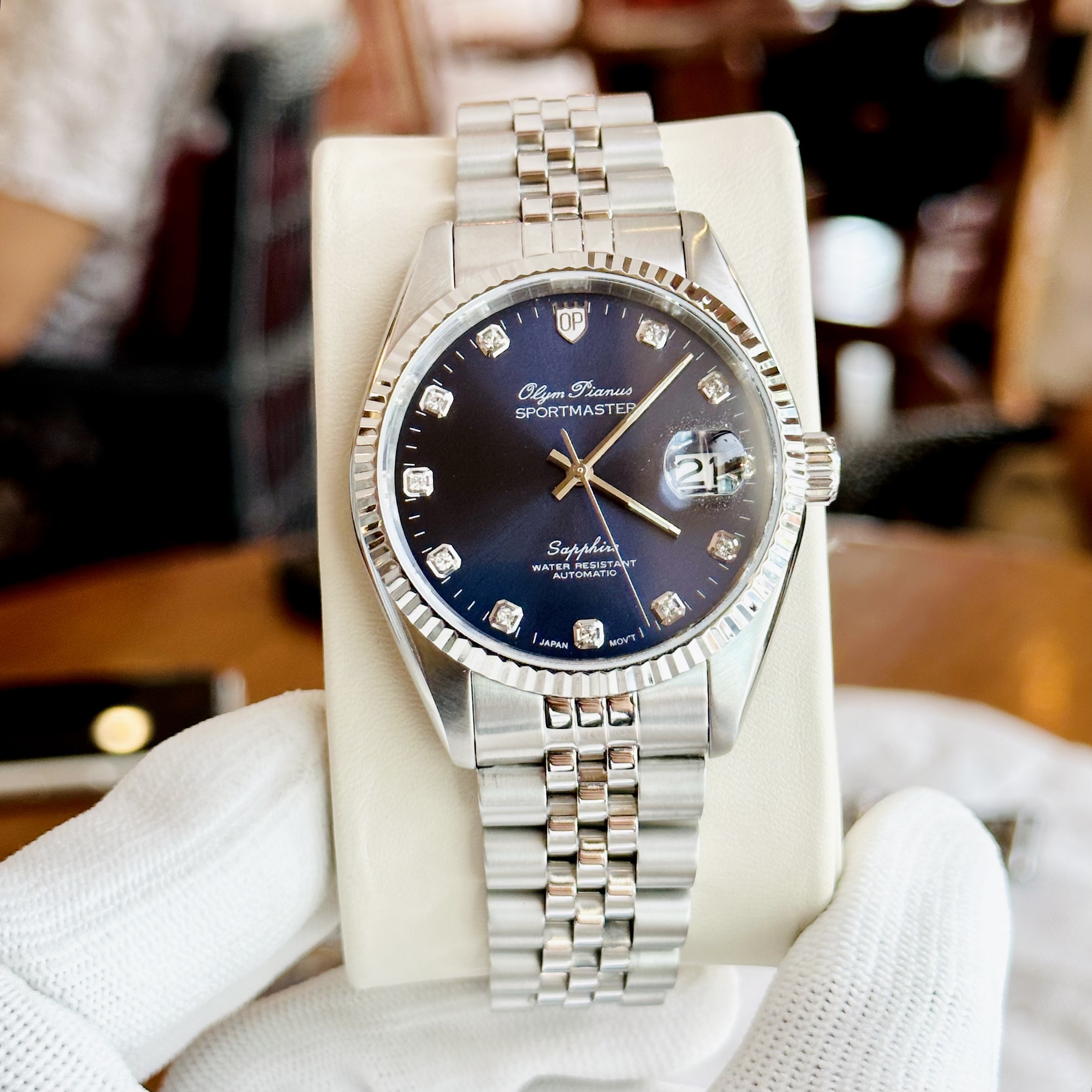 ĐỒNG HỒ OLYM PIANUS SPORTMASTER OP89322AGS-X - Cơ - Automatic - Kính Sapphire- Chính Hãng 100%