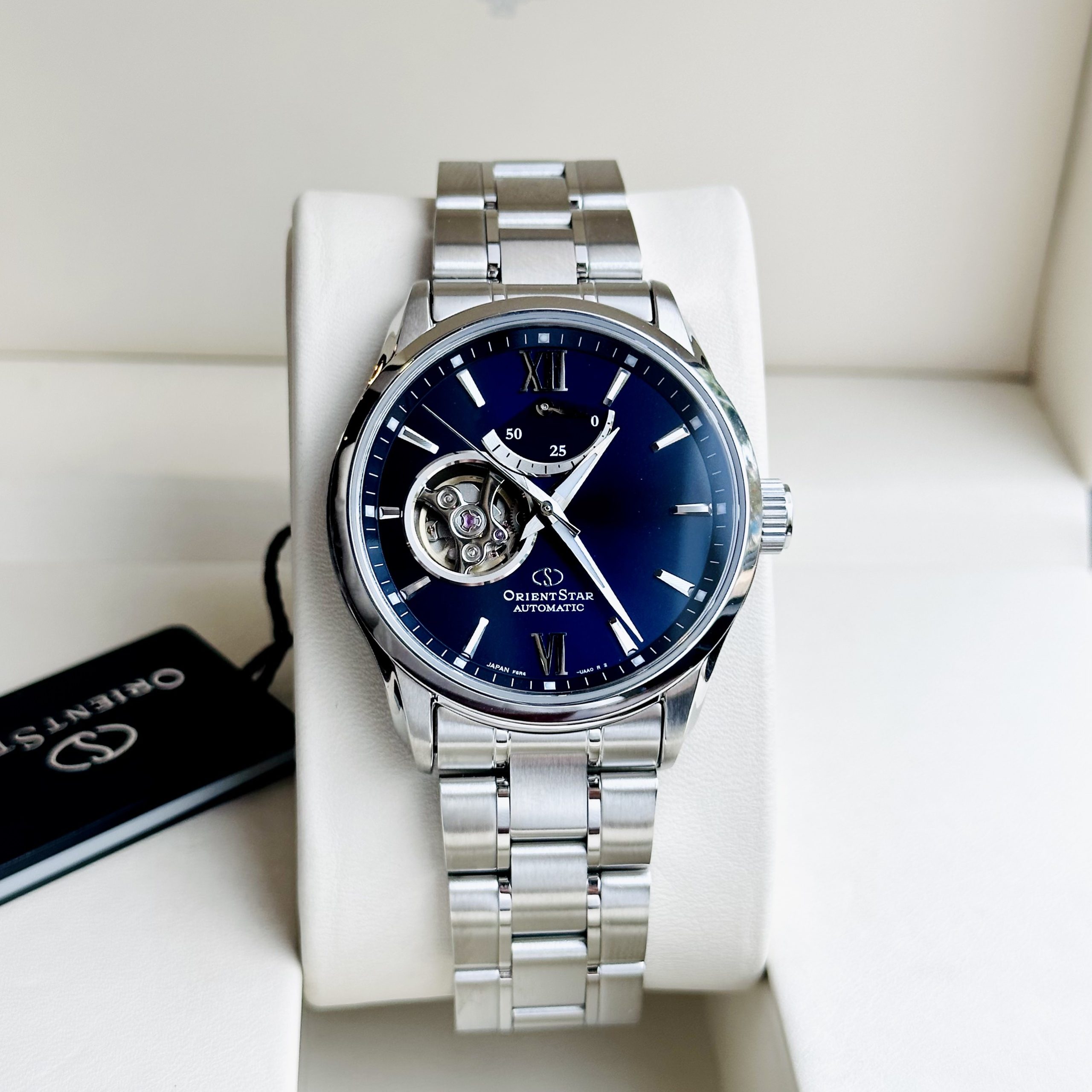 Đồng Hồ Nam ORIENT STAR RE-AT0001L00B OPEN HEART BLUE DIAL - BH 5 Năm - Chính Hãng 100%