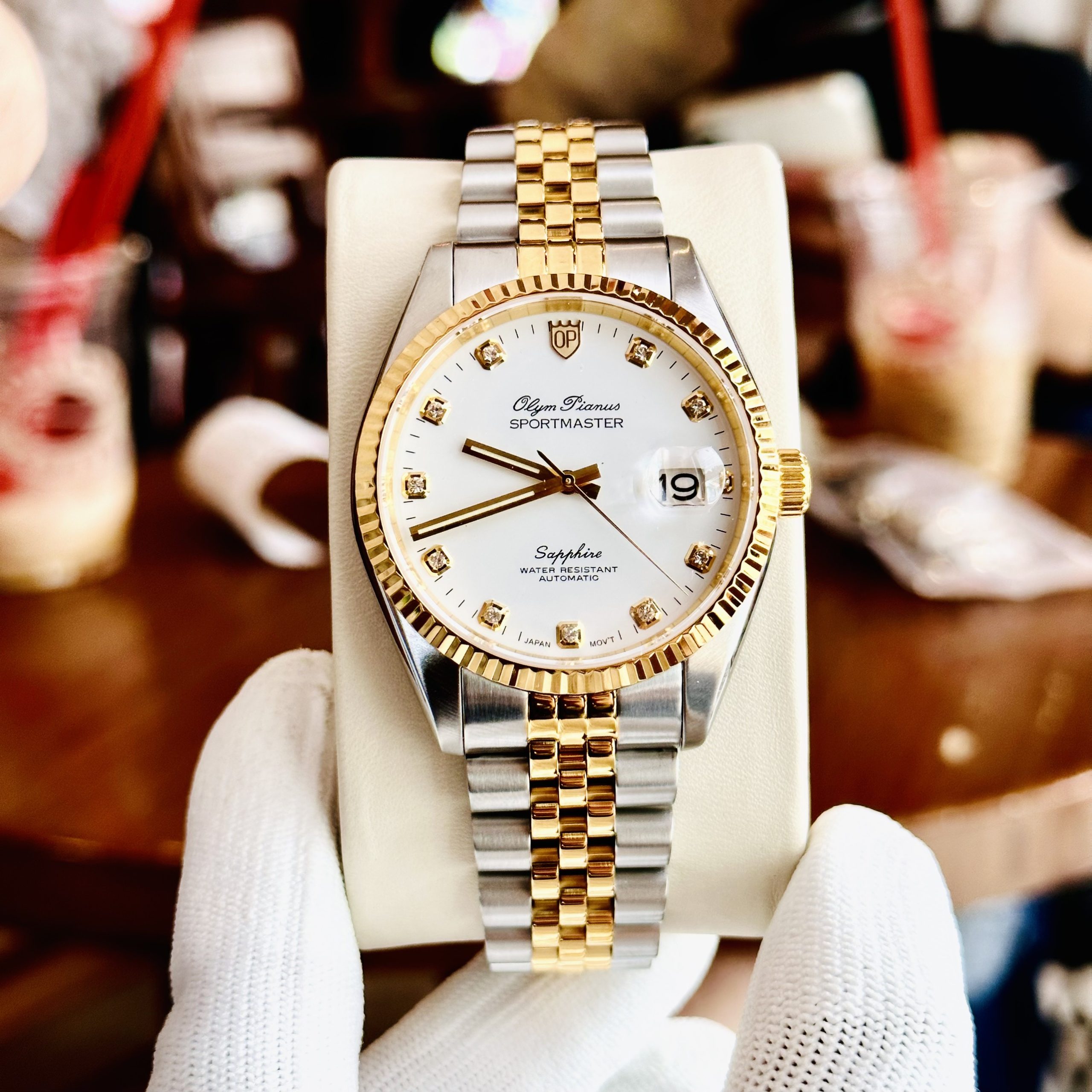 ĐỒNG HỒ OLYM PIANUS SPORTMASTER OP89322AGSK-T- Cơ - Automatic - Kính Sapphire