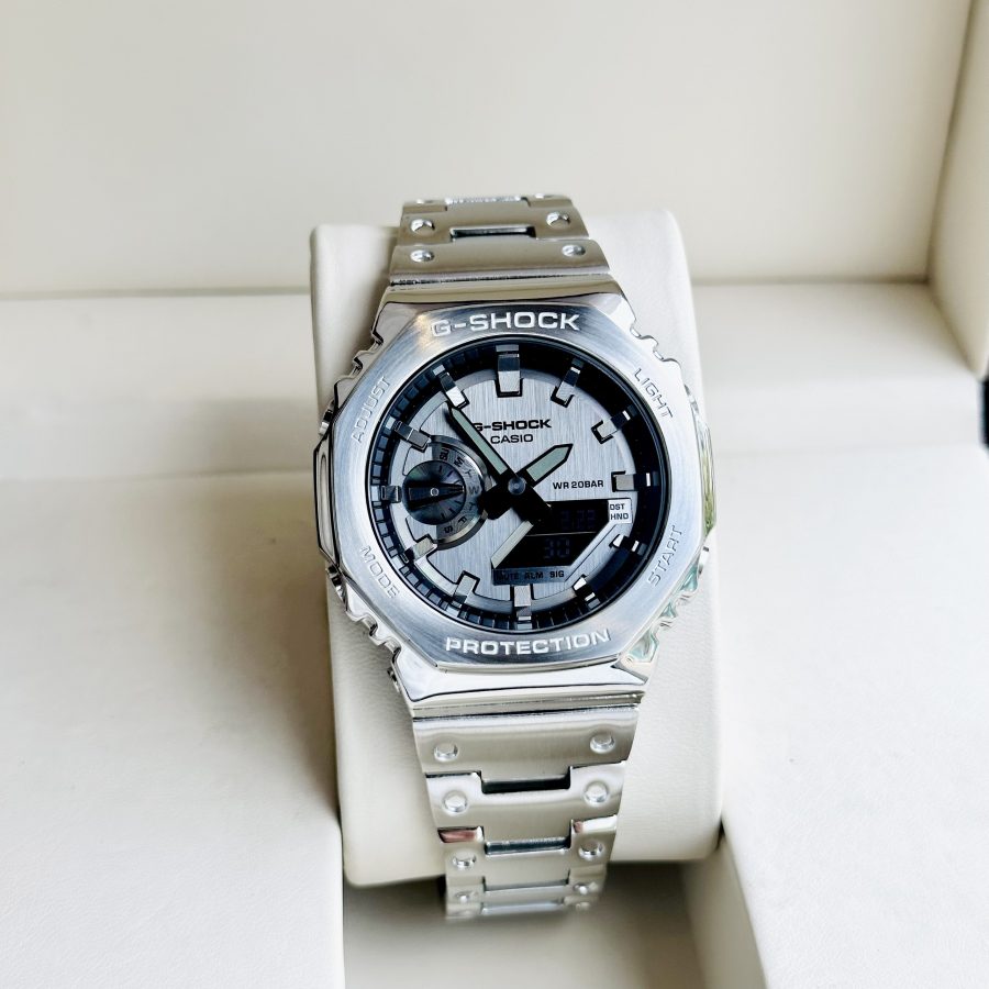 Đồng Hồ Casio G-SHOCK GM2100 CUSTOM THÉP- BH 5 Năm - Chính Hãng 100%
