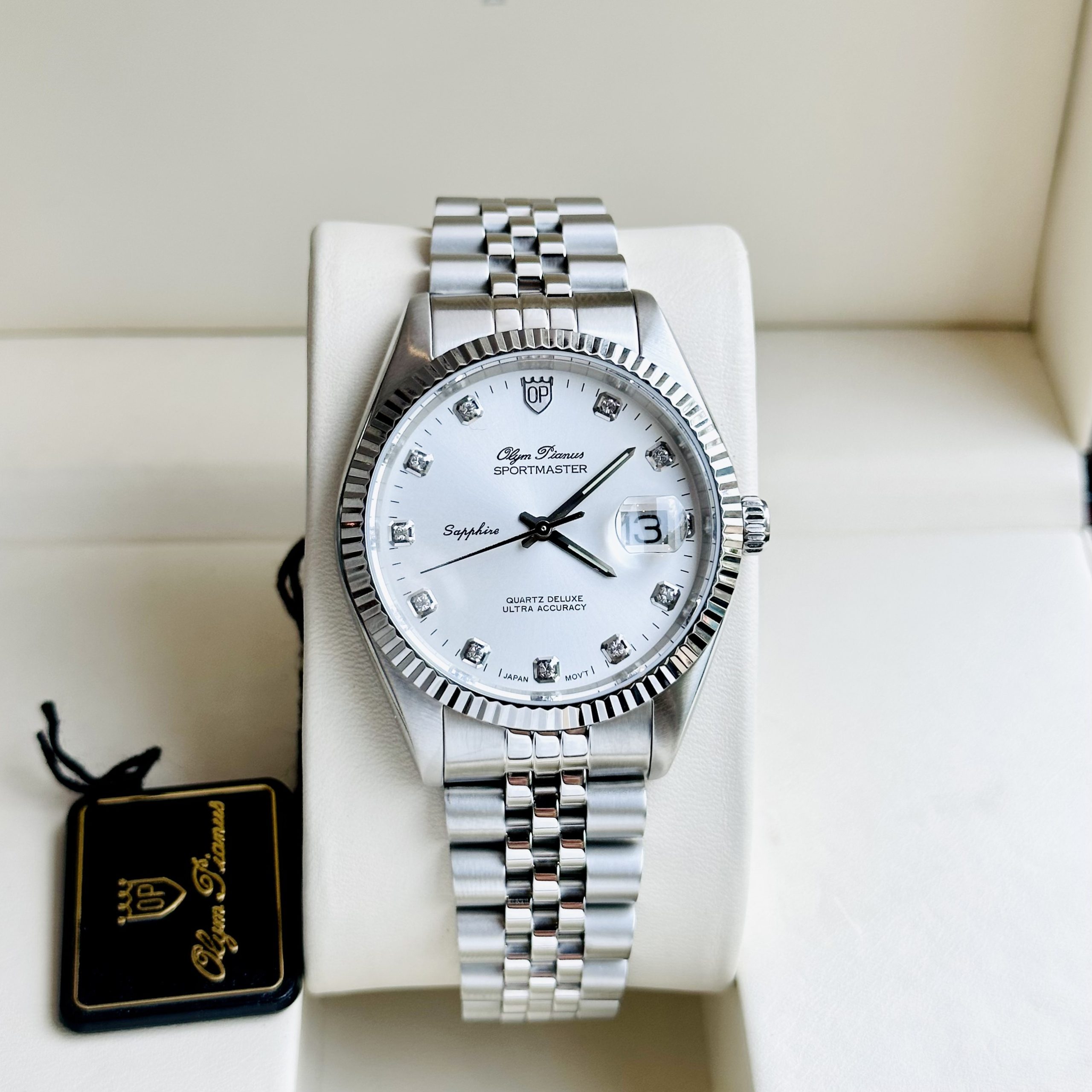 ĐỒNG HỒ OLYM PIANUS SPORTMASTER DATEJUST GRANDE OP89322GS-T Quartz (Pin) -Kính Sapphire