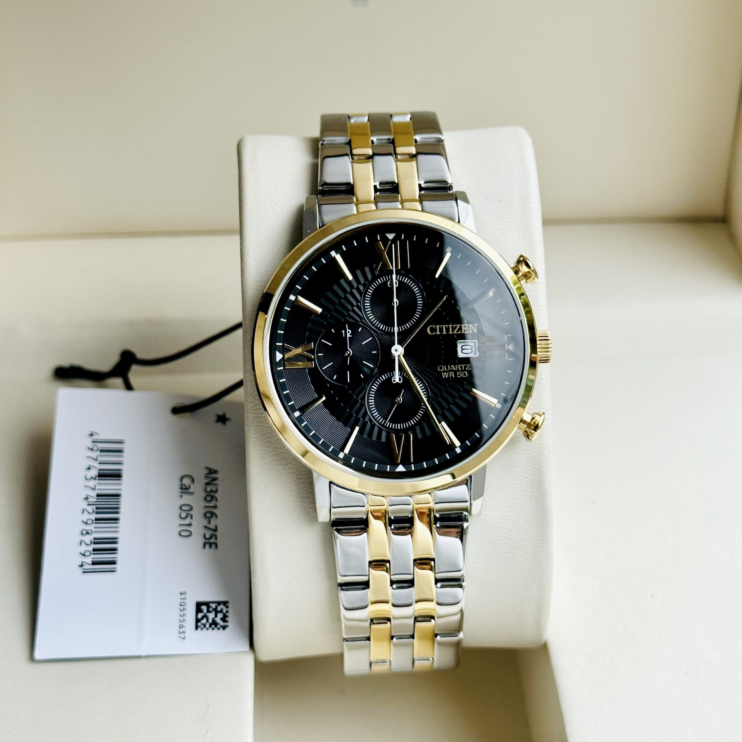 Đồng Hồ Nam Citizen AN3616-75L - Pin (Quartz) - Dây Kim Loại - BH 5 Năm - Chính Hãng 100%