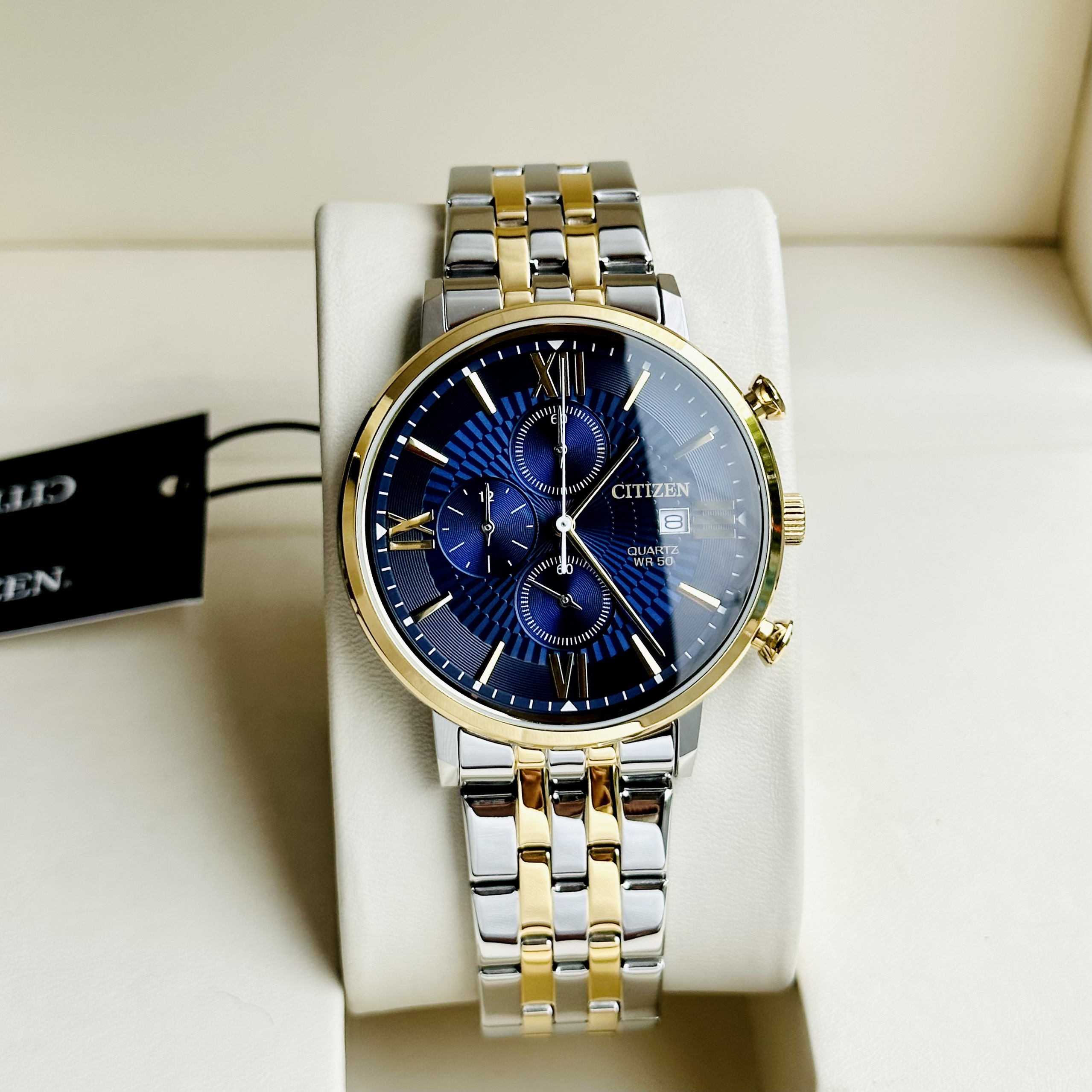 Đồng Hồ Nam Citizen AN3616-75L - Pin (Quartz) - Dây Kim Loại - BH 5 Năm - Chính Hãng 100%