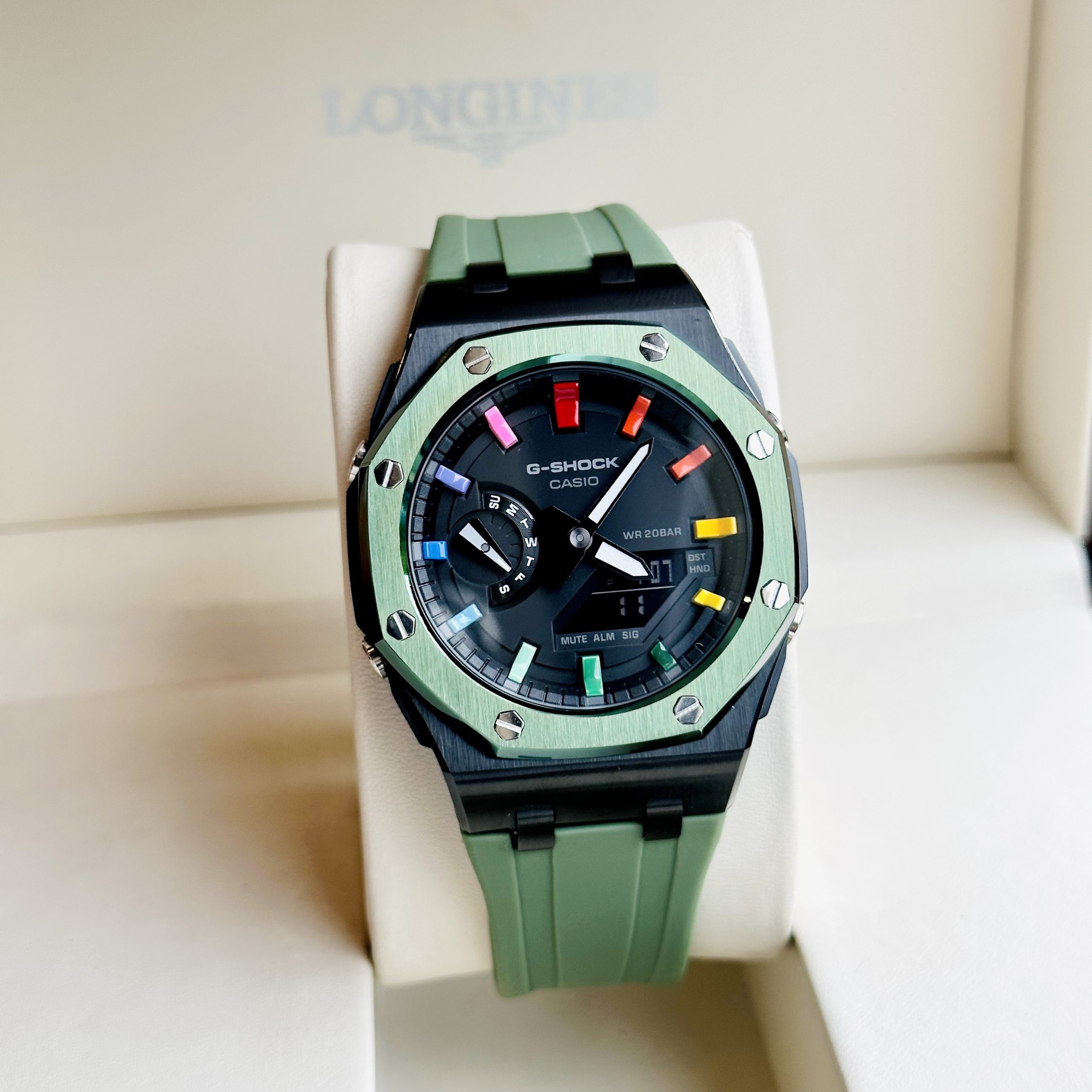 Đồng Hồ Casio G-SHOCK GA2100 CUSTOM AP Green RAINBOW - BH 5 Năm - Chính Hãng 100%