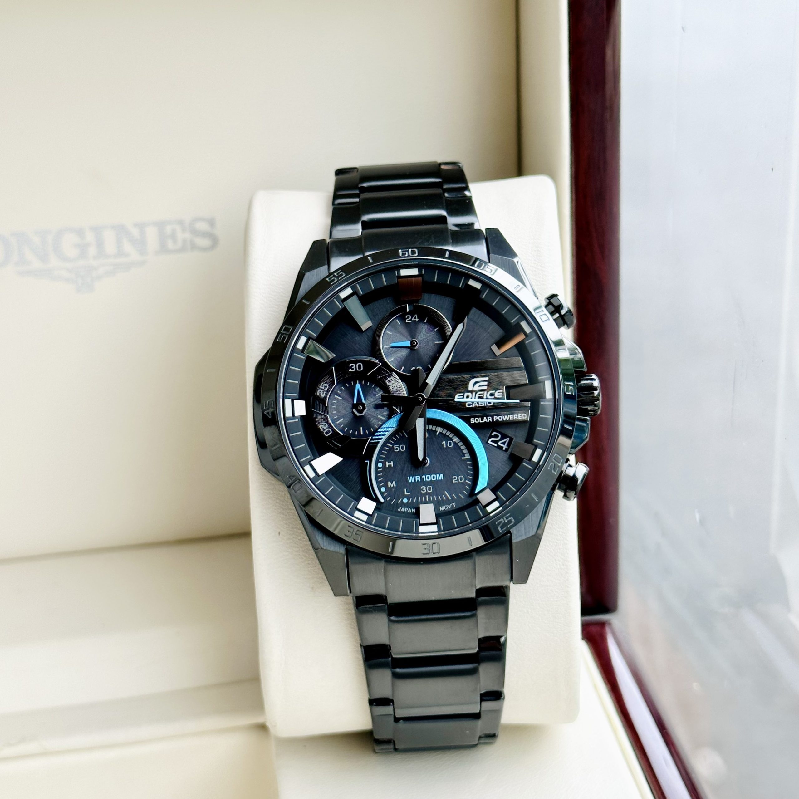 Casio EDIFICE EQS-940DC-1BVUDF TOUGH SOLAR- Đồng Hồ Nam - Năng Lượng Mặt Trời - Kính Khoáng  - Chính Hãng 100%