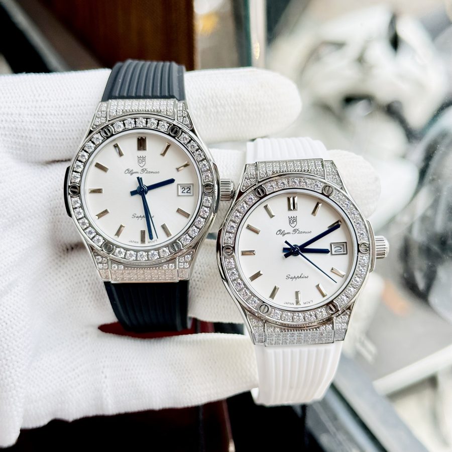 Đồng Hồ Nữ 34mm Olym Pianus  OP990-45DDGS-GL-T- Pin - Kính Sapphire
