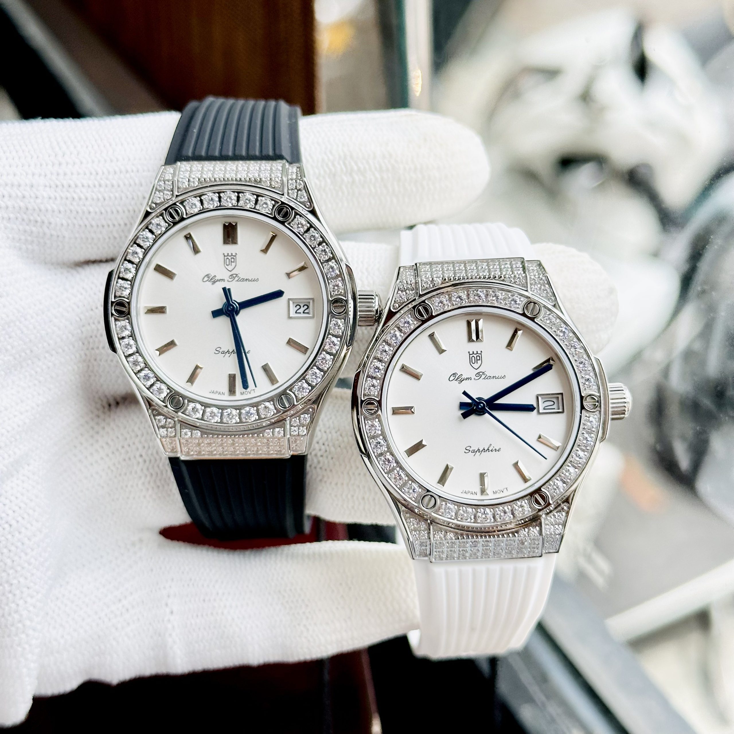 Đồng Hồ Nữ 34mm Olym Pianus  OP990-45DDGS-GL-T- Pin - Kính Sapphire
