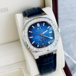 ĐỒNG HỒ NAM I&W Carnival 735G1 Dây Da Mặt Xanh- Automatic - Kính Sapphire — ảnh 6