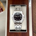 ĐỒNG HỒ NAM I&W Carnival 721G Black - Viền Bạc Trơn - Automatic - Dây Thép - Kính Sapphire — ảnh 1