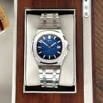 ĐỒNG HỒ NAM I&W Carnival 721G Blue - Viền Bạc Trơn - Automatic - Dây Thép - Kính Sapphire — ảnh 1