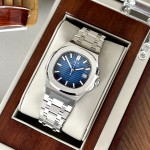 ĐỒNG HỒ NAM I&W Carnival 721G Blue - Viền Bạc Trơn - Automatic - Dây Thép - Kính Sapphire — ảnh 7