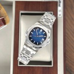 ĐỒNG HỒ NAM I&W Carnival 721G Blue - Viền Bạc Trơn - Automatic - Dây Thép - Kính Sapphire — ảnh 3
