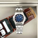 ĐỒNG HỒ NAM I&W Carnival 721G Blue - Viền Bạc Trơn - Automatic - Dây Thép - Kính Sapphire — ảnh 4