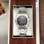 ĐỒNG HỒ NAM I&W Carnival 721G Gray - Viền Bạc Trơn - Dây Thép - Automatic - Kính Sapphire — ảnh 1