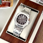 ĐỒNG HỒ NAM I&W Carnival 721G Gray - Viền Bạc Trơn - Dây Thép - Automatic - Kính Sapphire — ảnh 2