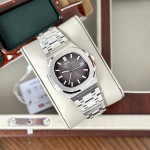 ĐỒNG HỒ NAM I&W Carnival 721G Gray - Viền Bạc Trơn - Dây Thép - Automatic - Kính Sapphire — ảnh 3