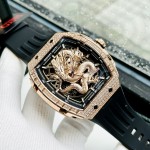 Đồng hồ Nam Bonest Gatti Ghost Dragon Star Gold Full  Diamond - 45mm - Automatic — ảnh 11