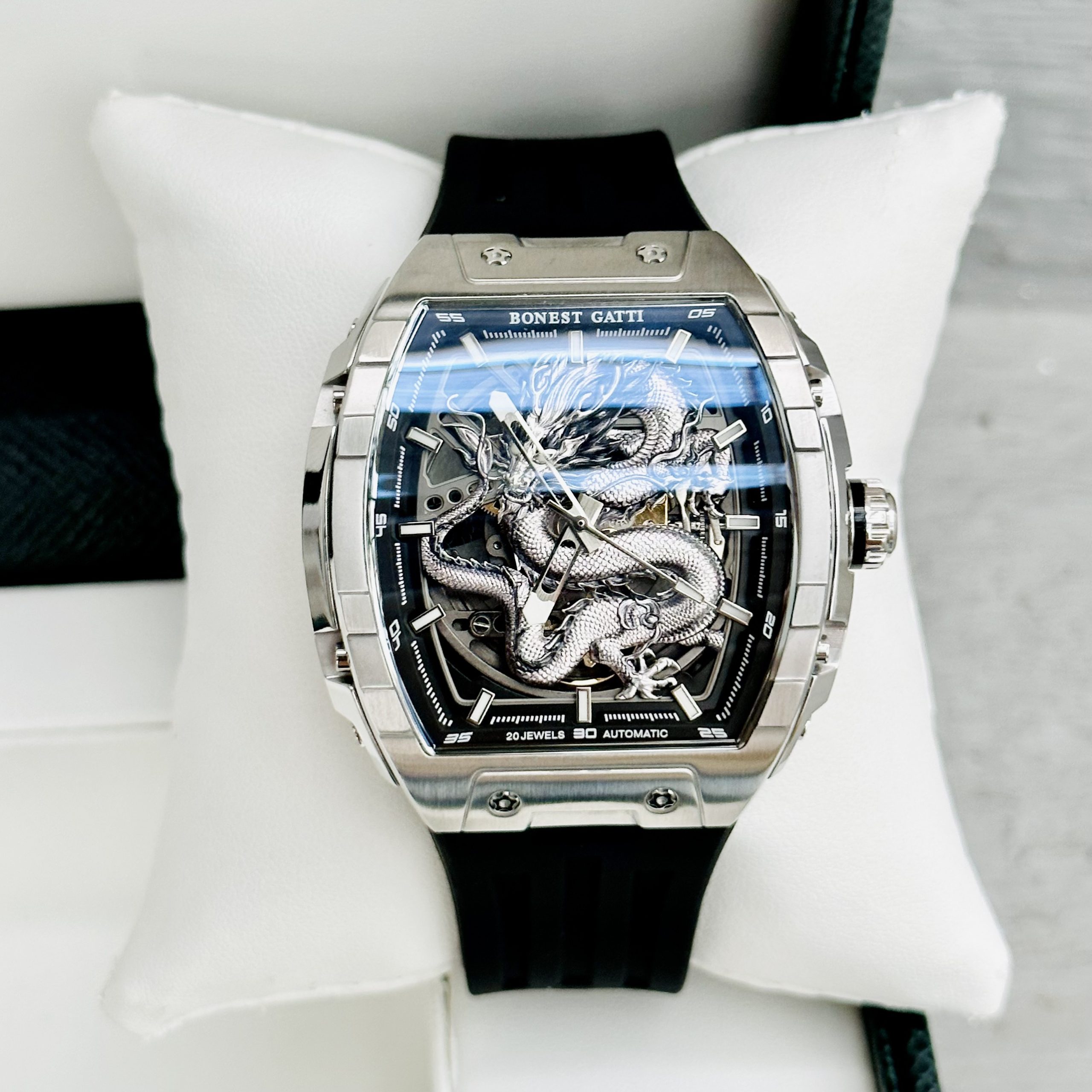 Đồng hồ Nam Bonest Gatti Ghost Dragon Star Silver - 45mm - Automatic