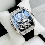 Đồng hồ Nam Bonest Gatti Ghost Dragon Star Silver Full Diamond - 45mm - Automatic — ảnh 11