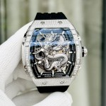 Đồng hồ Nam Bonest Gatti Ghost Dragon Star Silver Full Diamond - 45mm - Automatic — ảnh 5