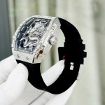 Đồng hồ Nam Bonest Gatti Ghost Dragon Star Silver Full Diamond - 45mm - Automatic — ảnh 7