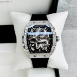 Đồng hồ Nam Bonest Gatti Ghost Dragon Star Silver Full Diamond - 45mm - Automatic — ảnh 1
