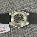 ĐỒNG HỒ NAM I&W Carnival 721G Gray - Viền Bạc Trơn - Dây Cao Su - Automatic - Kính Sapphire — ảnh 2