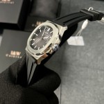 ĐỒNG HỒ NAM I&W Carnival 721G Gray - Viền Bạc Trơn - Dây Cao Su - Automatic - Kính Sapphire — ảnh 4