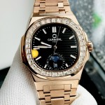 ĐỒNG HỒ NAM Carnival 8110G - Mặt Đen - Automatic - Dây Thép Gold - Kính Sapphire — ảnh 6