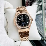 ĐỒNG HỒ NAM Carnival 8110G - Mặt Đen - Automatic - Dây Thép Gold - Kính Sapphire — ảnh 4