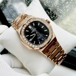 ĐỒNG HỒ NAM Carnival 8110G - Mặt Đen - Automatic - Dây Thép Gold - Kính Sapphire — ảnh 5