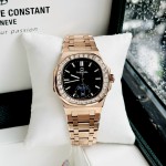 ĐỒNG HỒ NAM Carnival 8110G - Mặt Đen - Automatic - Dây Thép Gold - Kính Sapphire — ảnh 9