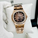 ĐỒNG HỒ NAM Carnival 8110G - Mặt Nâu - Automatic - Dây Thép Gold - Kính Sapphire — ảnh 5