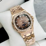 ĐỒNG HỒ NAM Carnival 8110G - Mặt Nâu - Automatic - Dây Thép Gold - Kính Sapphire — ảnh 9