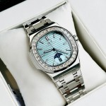 ĐỒNG HỒ NAM I&W Carnival 735G TIFFANY - Viền Đá - Dây Thép - Automatic - Kính Sapphire — ảnh 4