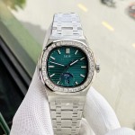 ĐỒNG HỒ NAM I&W Carnival 735G Emerald Green - Viền Đá - Dây Thép - Automatic - Kính Sapphire — ảnh 2