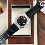 ĐỒNG HỒ NAM I&W Carnival 721G Black - Viền Bạc Trơn - Automatic - Dây Da - Kính Sapphire — ảnh 2