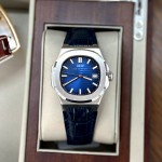 ĐỒNG HỒ NAM I&W Carnival 721G Blue - Viền Bạc Trơn - Automatic - Dây Da - Kính Sapphire — ảnh 1